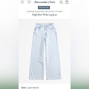 Abercrombie jeans size 33 long